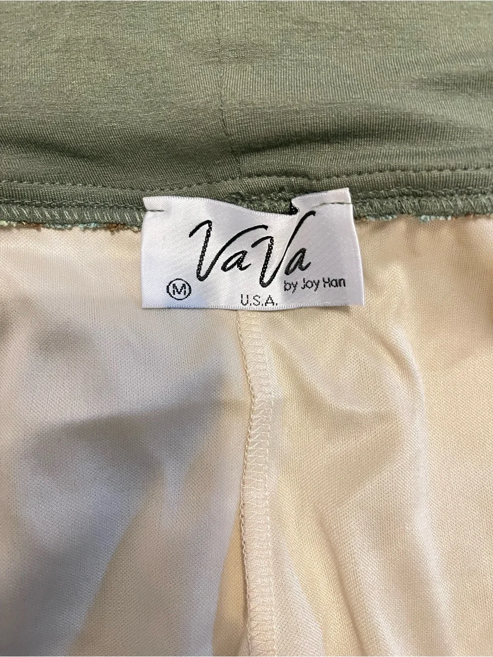 Vintage VaVa by Joy HaN Womens 70s Style Crochet Knit Two Piece Pants and Blouse